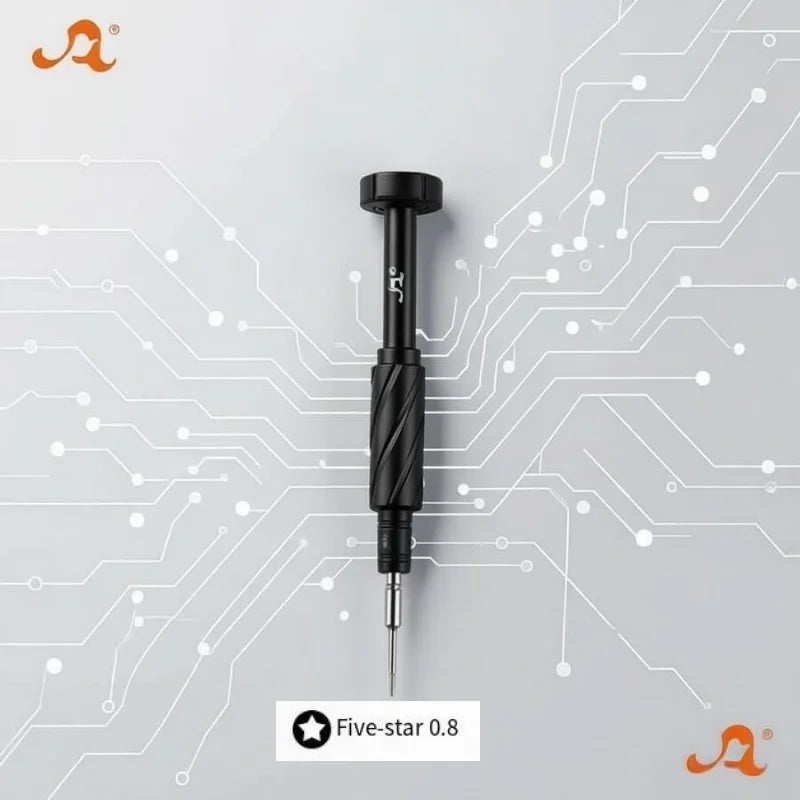 S2 Steel Precision Screwdriver Aluminum Alloy Non Slip Handle Magnetic Tip 360 Noise Reduction Bearing for iPhone Samsung Repair