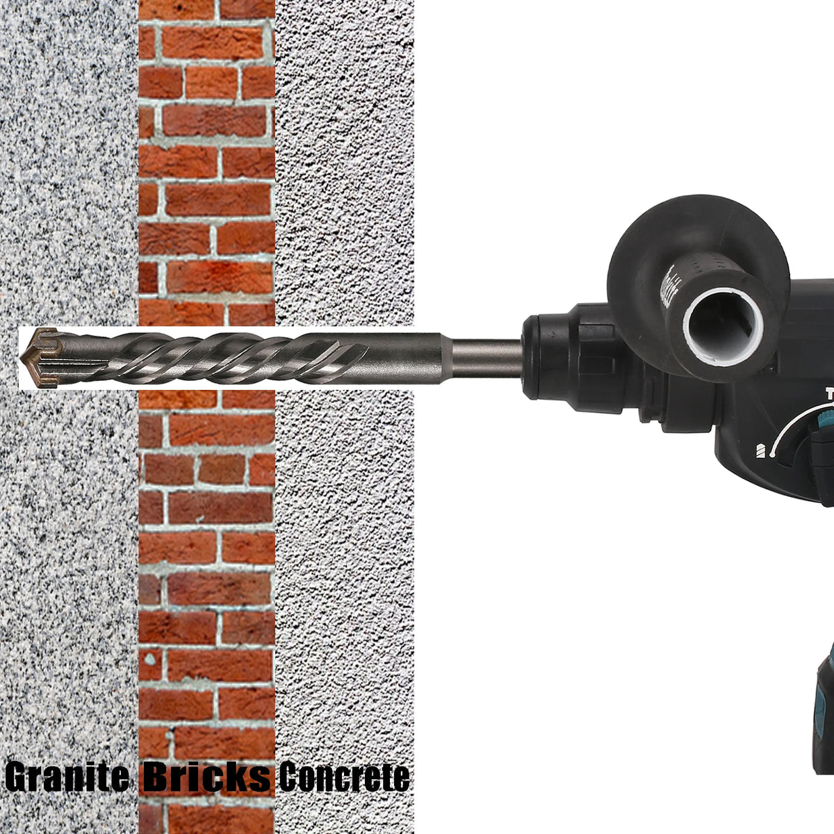 SDS Plus Cross Cutter Hammer Drill Bit 5-16mm, 160mm Masonry