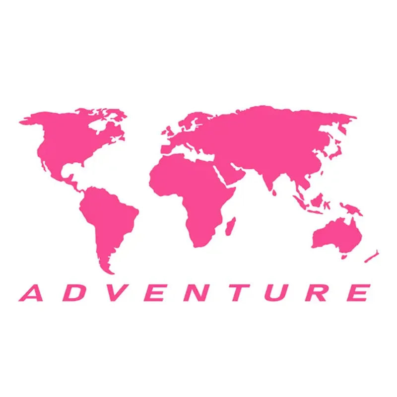 World Map Universal Auto Sticker Art Auto Motorcycle Trucks Racing SUV Bumper Laptop Suitcase Vinyl Decal