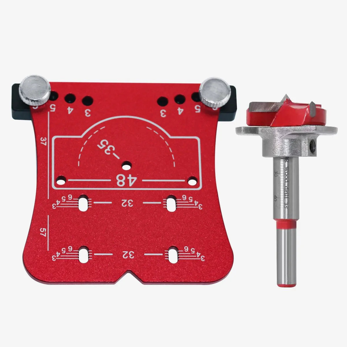 35mm Hinge Aluminum Alloy Hole Opener Hinge Hole Positioning Plate Door Woodworking Board Hinge Special  Positioning Template