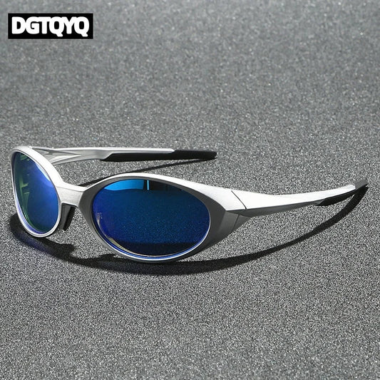 Polarized Oval Sport Sunglasses — Mirrored Lens, Unisex UV400