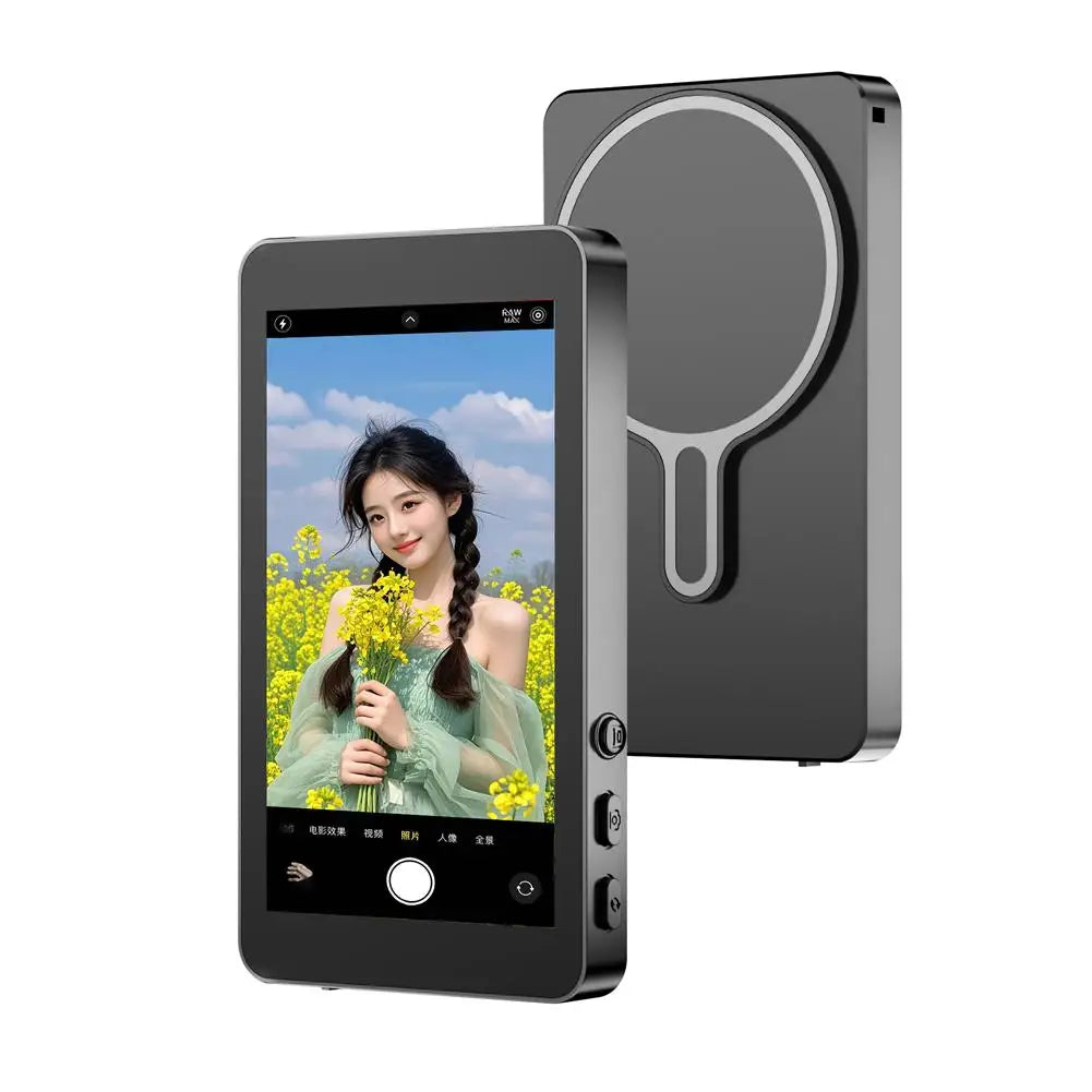 Magnetic Cell Phone Vlog Self Timer Monitor Screen Using Rear Camera Monitor For Live Streaming Creating Content Self-Timer
