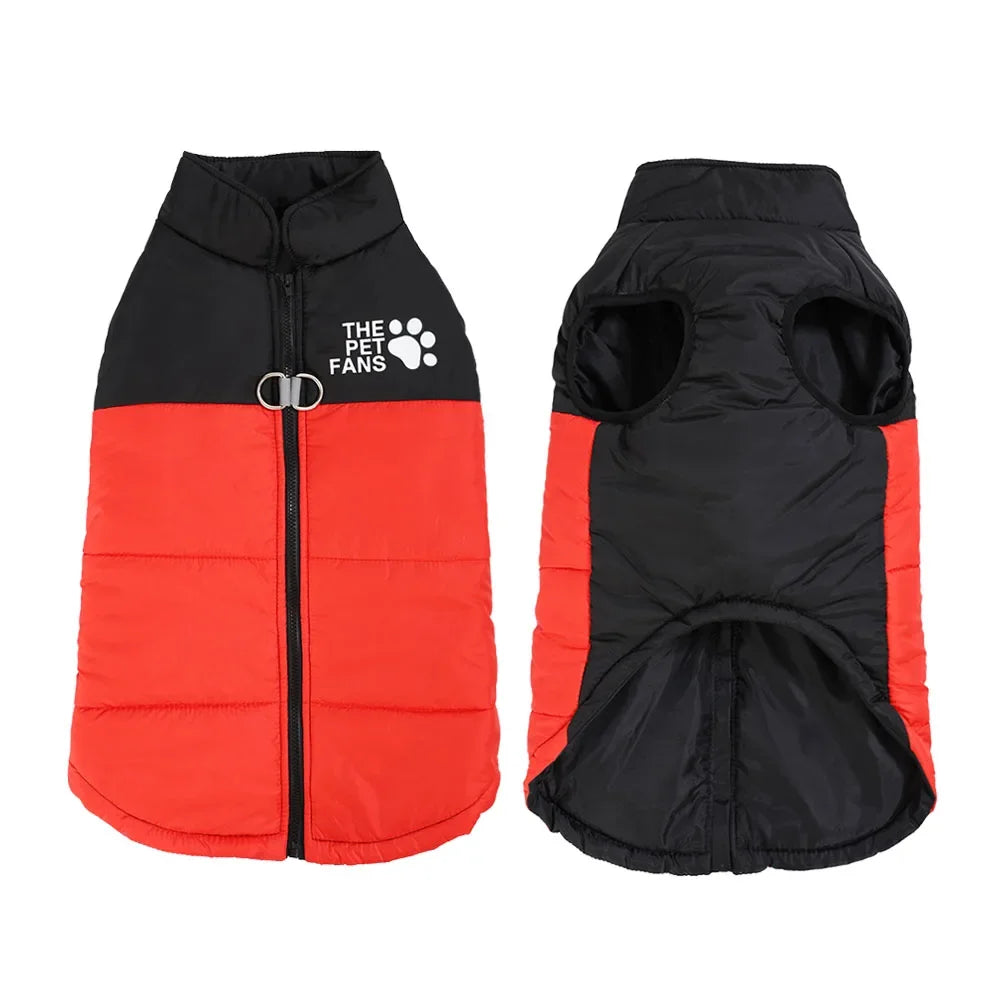 Winter Big Dog Jacket Coat Windproof Clothes For Medium Large Dogs Labrador Vest Outfits Cozy Warm Golden Retriever Pet Apparel