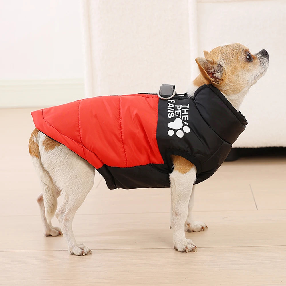 Pet Dog Jacket Autumn Winter Clothes For Small Medium Dogs Cat Waterproof Warm Chihuahua French Bulldog Vest Coat Puppy Costume