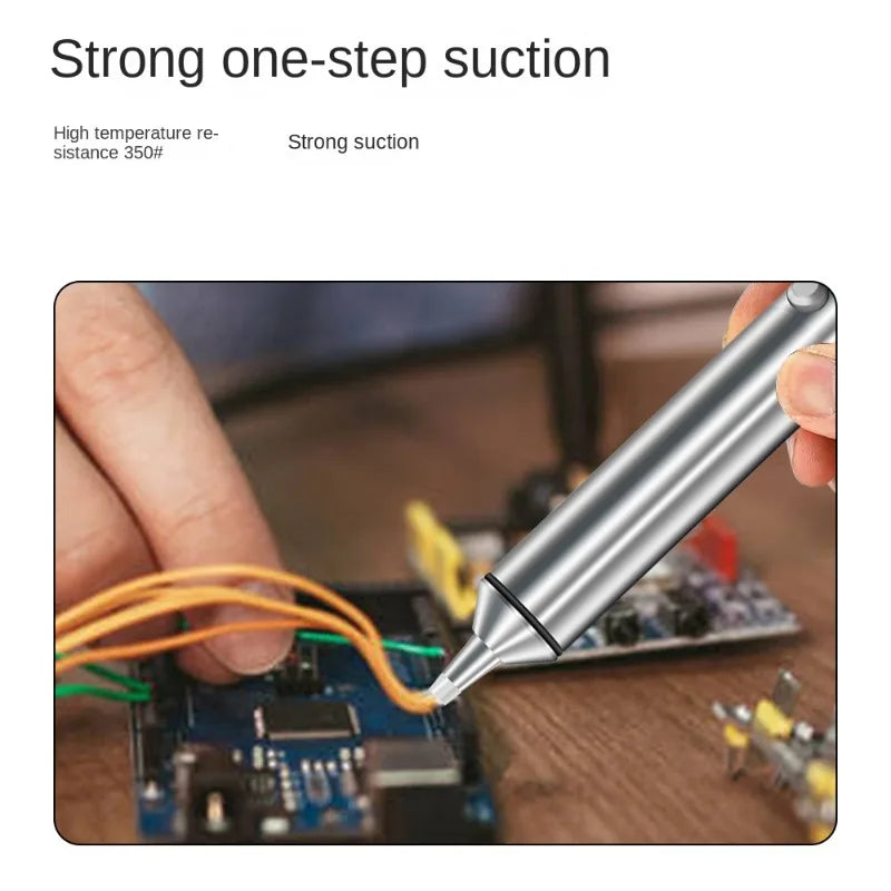 Aluminum Desoldering Pump Suction Tin Gun Soldering Sucker Pen Powerful Vacuum Iron Welding Repair Tool for Electronic Component