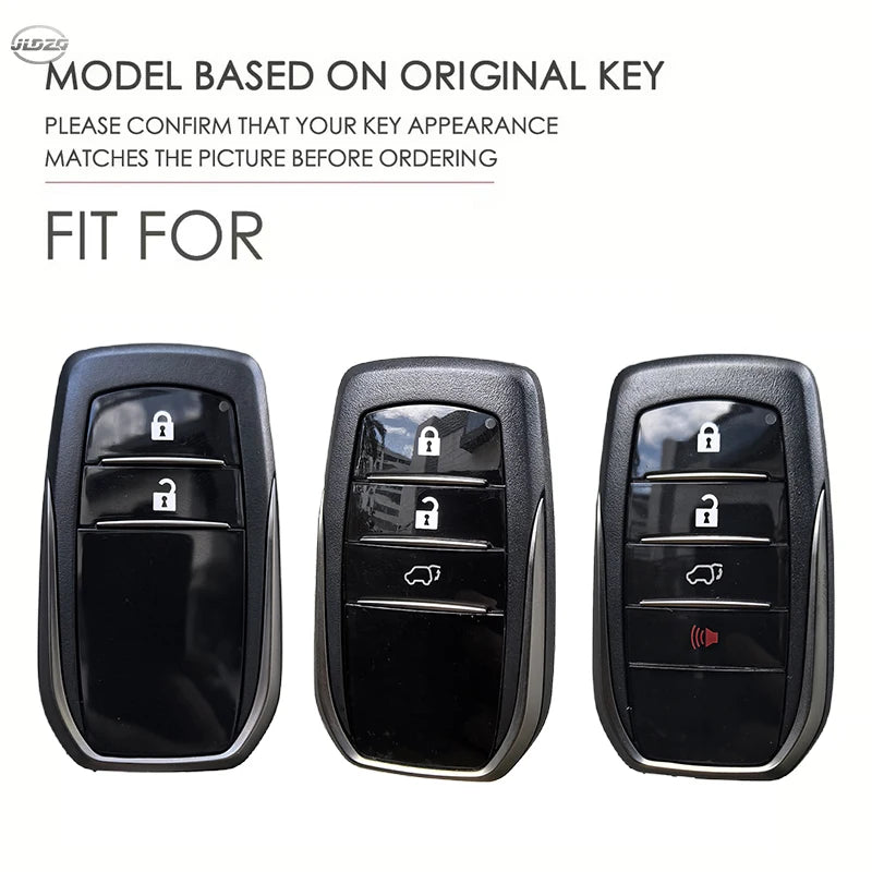 2026 Silicone Auto Remote Car Key Case Cover For Toyota CHR Hilux Fortuner Land Cruiser 200 Camry Corolla Crown RAV4 Highland