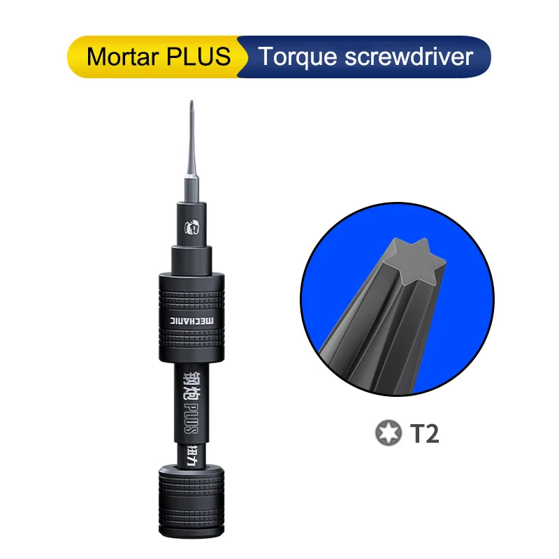 【MECHANIC】MORTAR PLUS  Torque Screwdriver High Strength Screwdriver for IPhone Android Phone Disassembly Limited Torque Tools