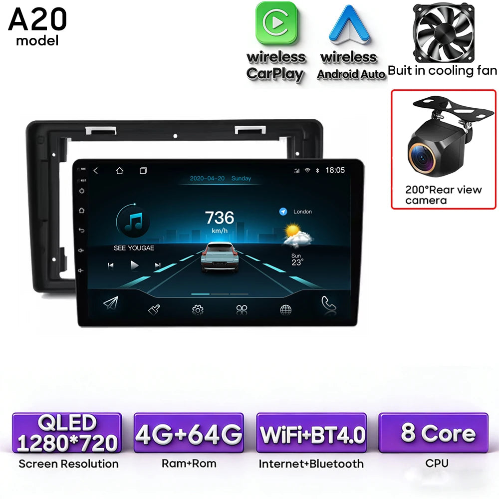 Car Stereo with Apple CarPlay & Android Auto, Compatible with Peugeot Partner & Citroen Berlingo 2 B9