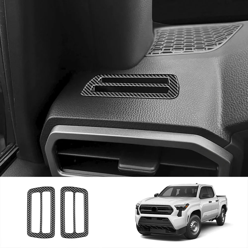 Fit for Toyota Tacoma 2024 2025 Interior Accessories Carbon Fiber Look Car Interior Cover Trim Panel Decoration Sticker