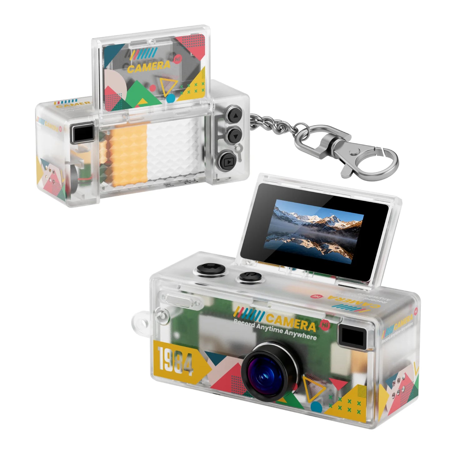G62 Retro Keychain Camera — 1080P Kids' Camera with Flash