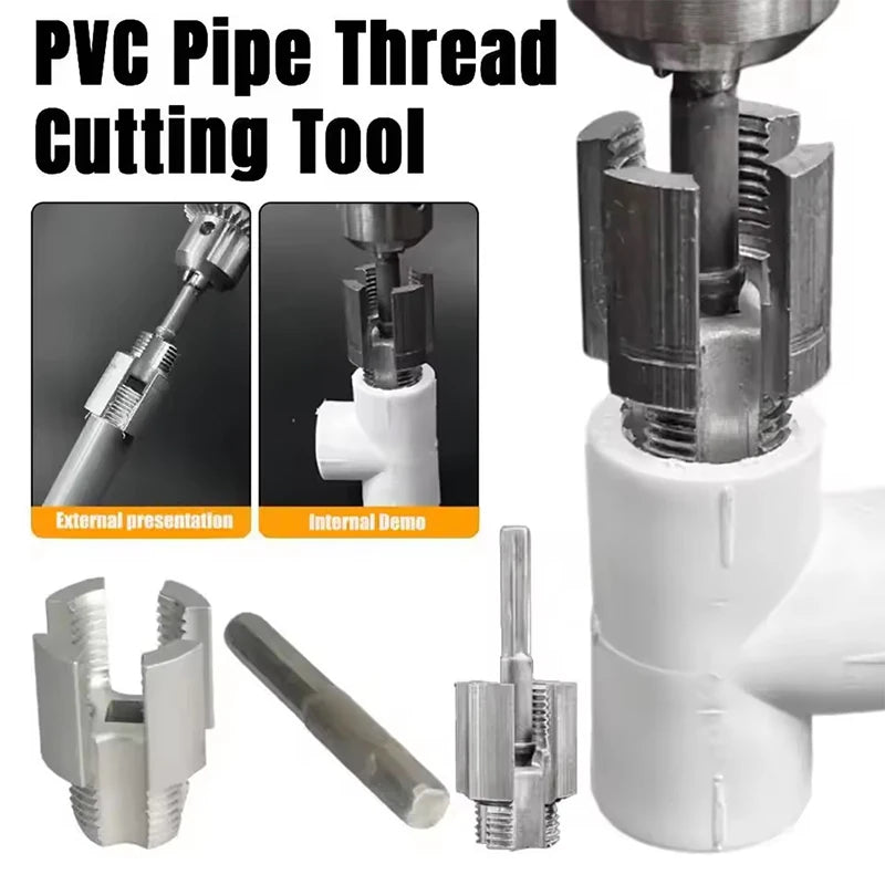 PPR/PVC Water Pipe Threading Tool — 1/2 in and 3/4 in Internal and External Thread Tapper