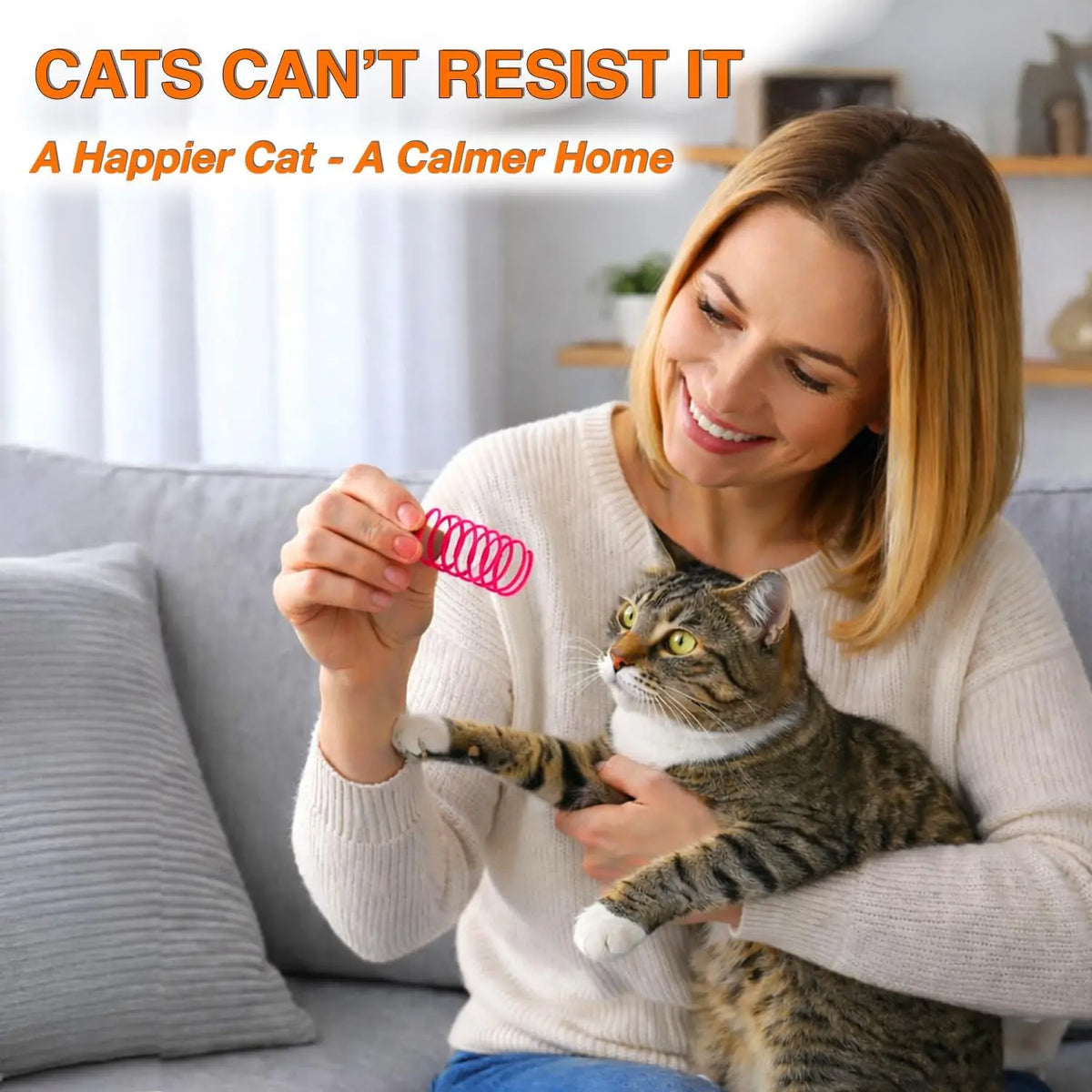 24-Piece Plastic Spiral Spring Cat Toy Set – photo 4