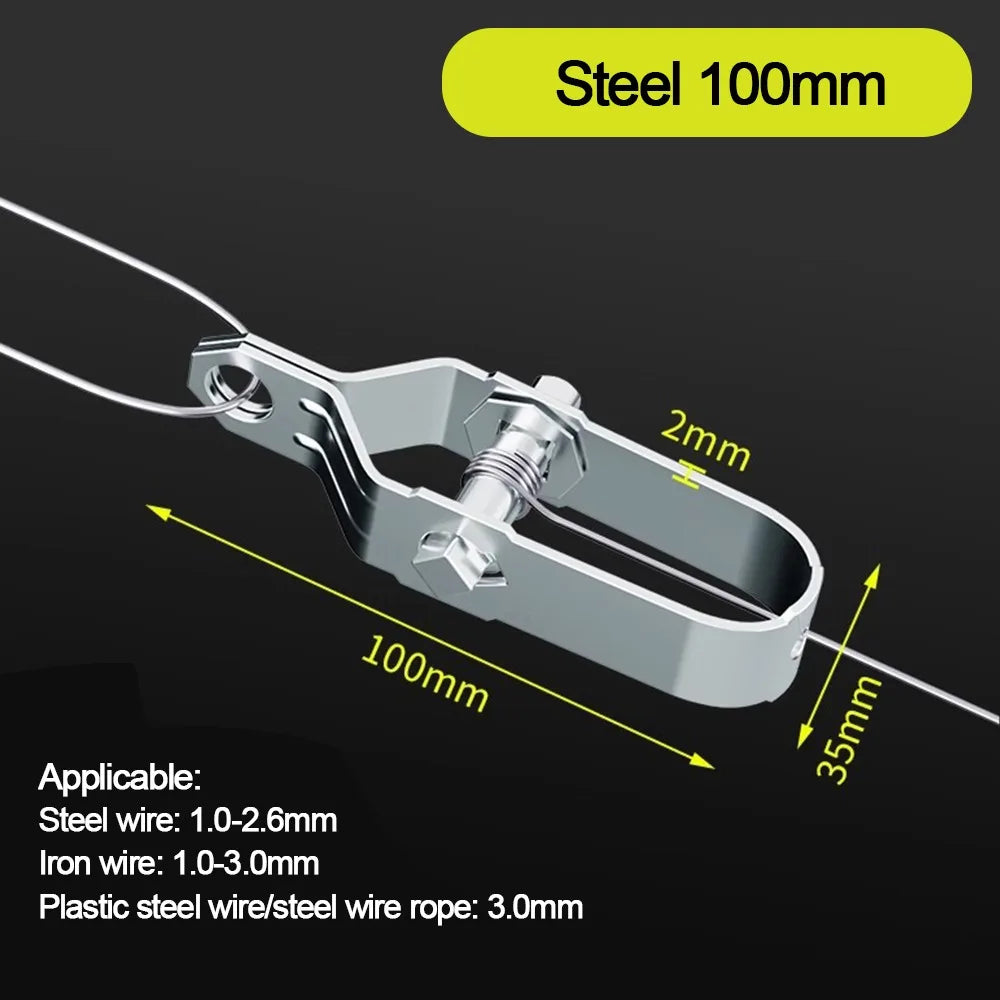 New Heavy Duty Wire Tightener Silver Galvanised Cable Tensioner Wire Buckle Farm