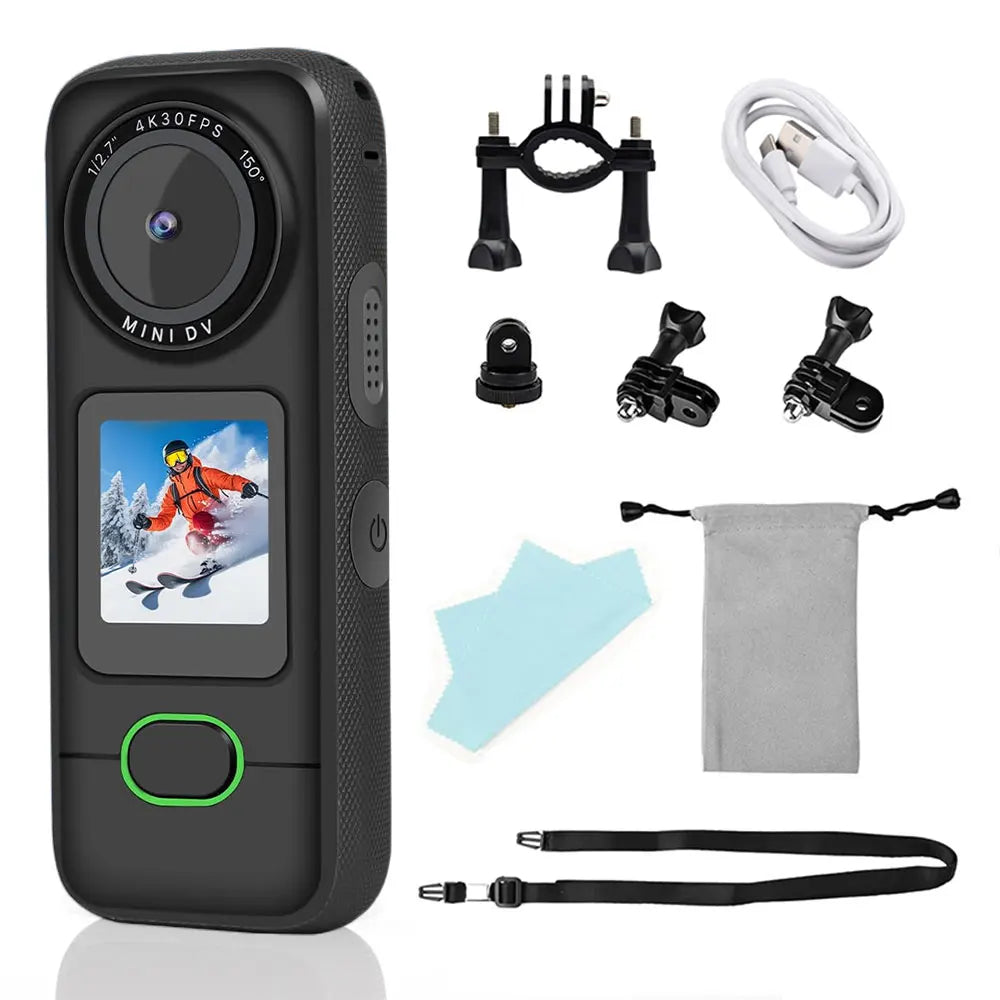 4K Waterproof Touchscreen Action Camera with Stabilization