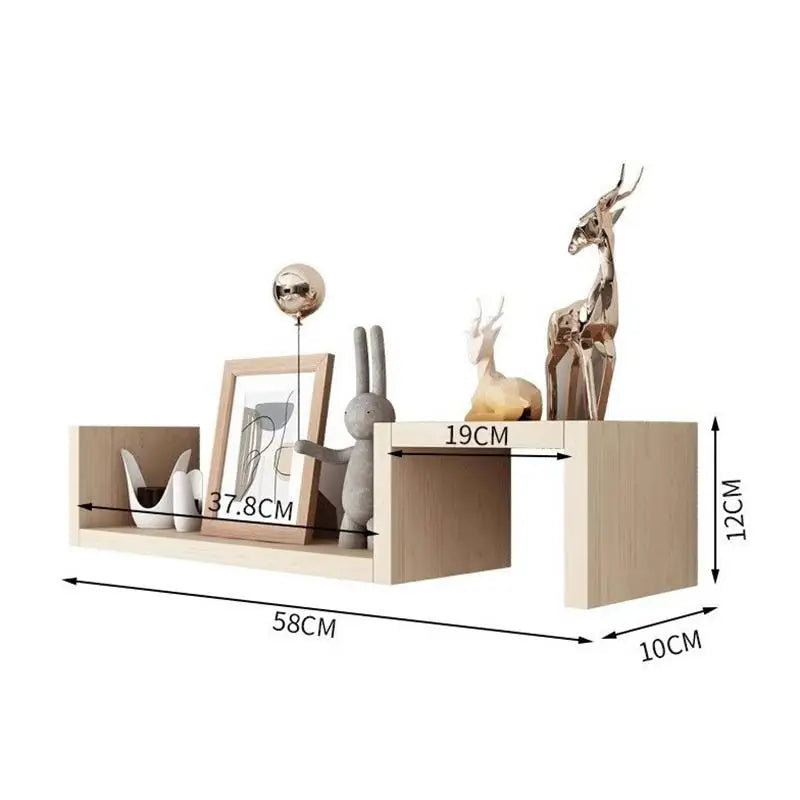 Wall-mounted Shelves For Living Room And Bedroom, Featuring Simple, Freely Combinable, And Creative Grid Designs
