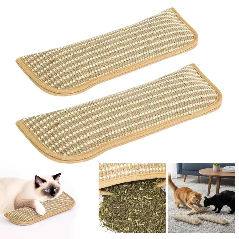 Catnip Scratcher Pillow - Wear-Resistant Cat Scratching Toy
