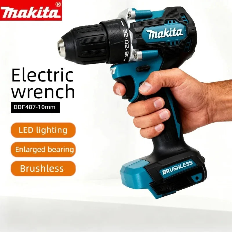 Makita DDF487 10mm Brushless 18V lithium electric rechargeable impact drill large torque screwdriver 1 sold byShop1105318389