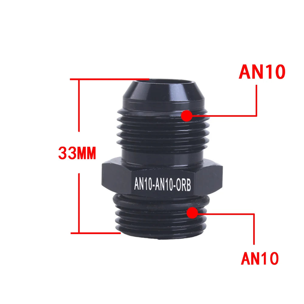 Universal AN6 AN8 AN10 To AN To M14/M16/M18x1.5 Thread Straight Fuel Oil Air Hose Fitting Male Adapter Car Auto Accessories