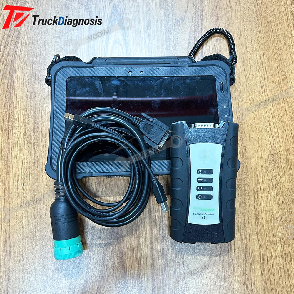 for EDL Scanner Interface For John EDL V3 Agricultural Tractor Heavy Vehicle Service Diagnostic Kit Tool+Xplore Tablet