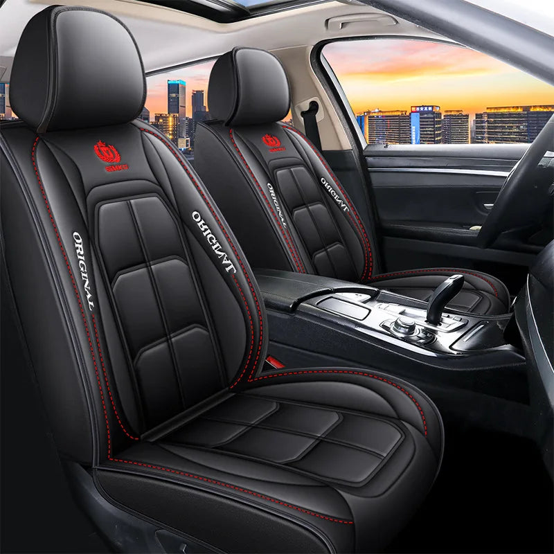 Universal Single Seat Cover For Car Front Driver Passenger Seat Leather Full Coverage Cushion Protector Auto Interior Decor