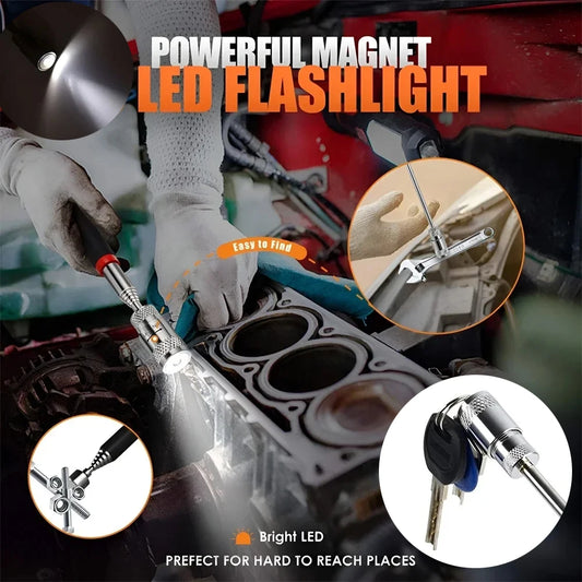 Telescopic Magnetic Pen, Extendable Pickup Tool Magnet Stick for Picking Up Screws Nuts Bolts, Mini Portable Hand Tool