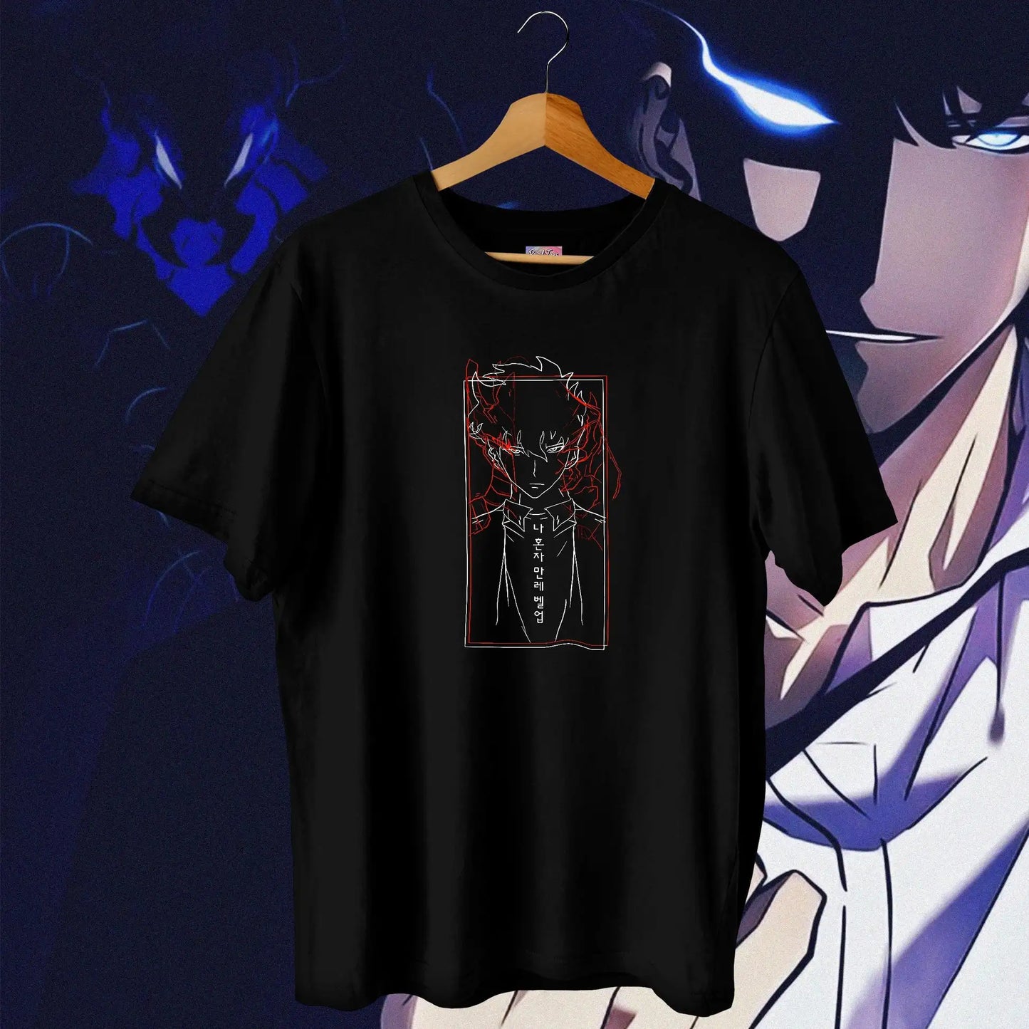 Solo nivellement Arise t-shirt surdimensionné japonais femmes hommes coton Y2k manches Streetwear Hip Hop haut t-shirts