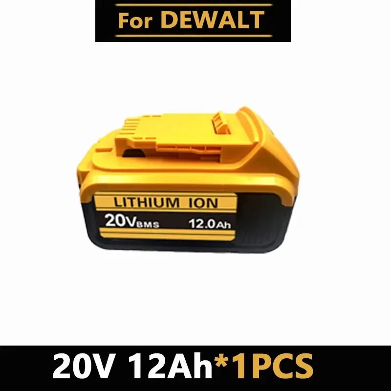 For DeWal Original 20V 12.0Ah MAX Battery Power Tool Replacement For DeWalt DCB184 DCB182 DCB200 20V 6A 18Volt 20v Battery.