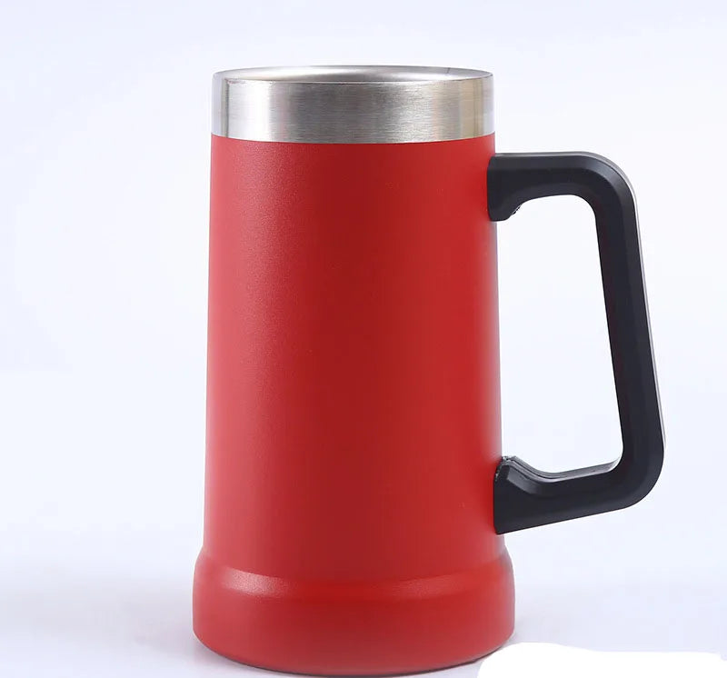 Free Name LOGO 24OZ Beer Wine Thermos Big Capacity Cups Insulated Tumbler Coffee Mug Vacuum Thermos Cup Coffee Tumbler Egg Shape