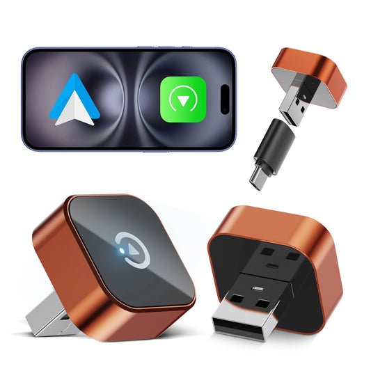 Wireless CarPlay & Android Auto Adapter (USB-C) — Converts Wired to Wireless, Plug & Play Auto-Connect