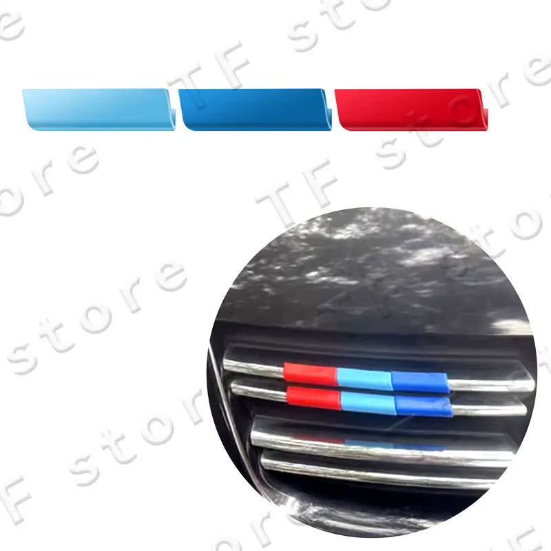 Car Flag Logo Grill Cover Trim for Peugeot Models 2008-5008