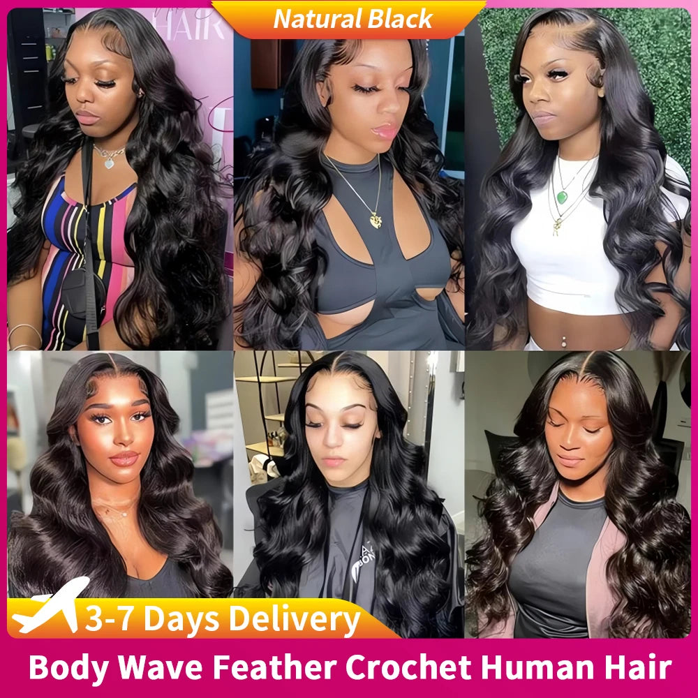 Reusable Knotless #27 Honey Blonde Highlight Crochet Bulk Human Hair For Boho Braids Body Wave Bundles Human Hair With Closure