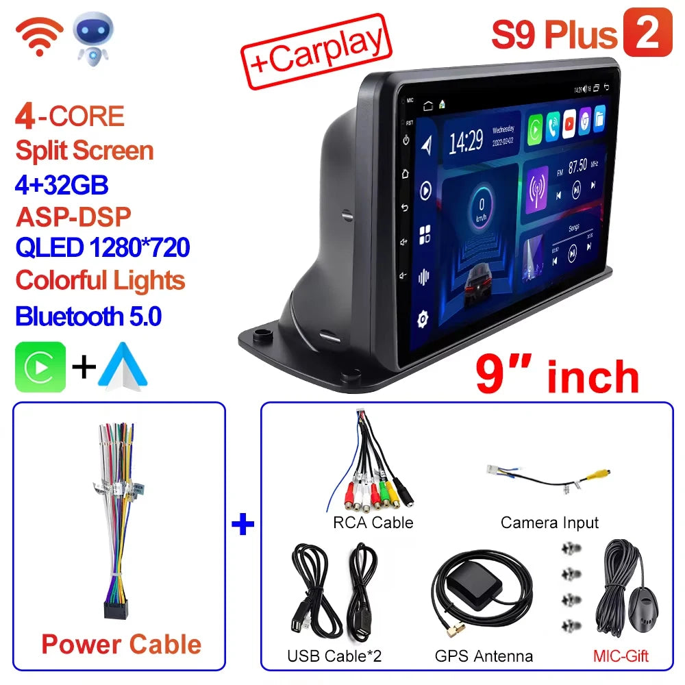 CAIXI 9"/10" Universal 2-DIN Android Car Stereo — CarPlay, GPS Navigation, Truck & Car Fit