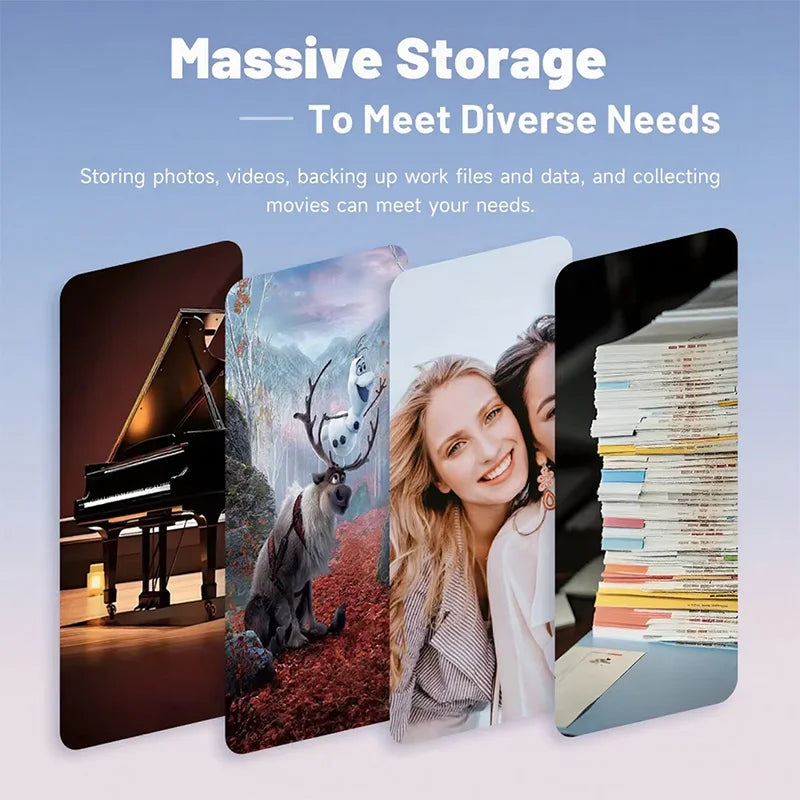 Portable SSD 1TB Original High Speed Hard Disk 4TB External Hard Drive 256TB USB3.1 Solid State Disk for Laptop/Phone/MAC/PC