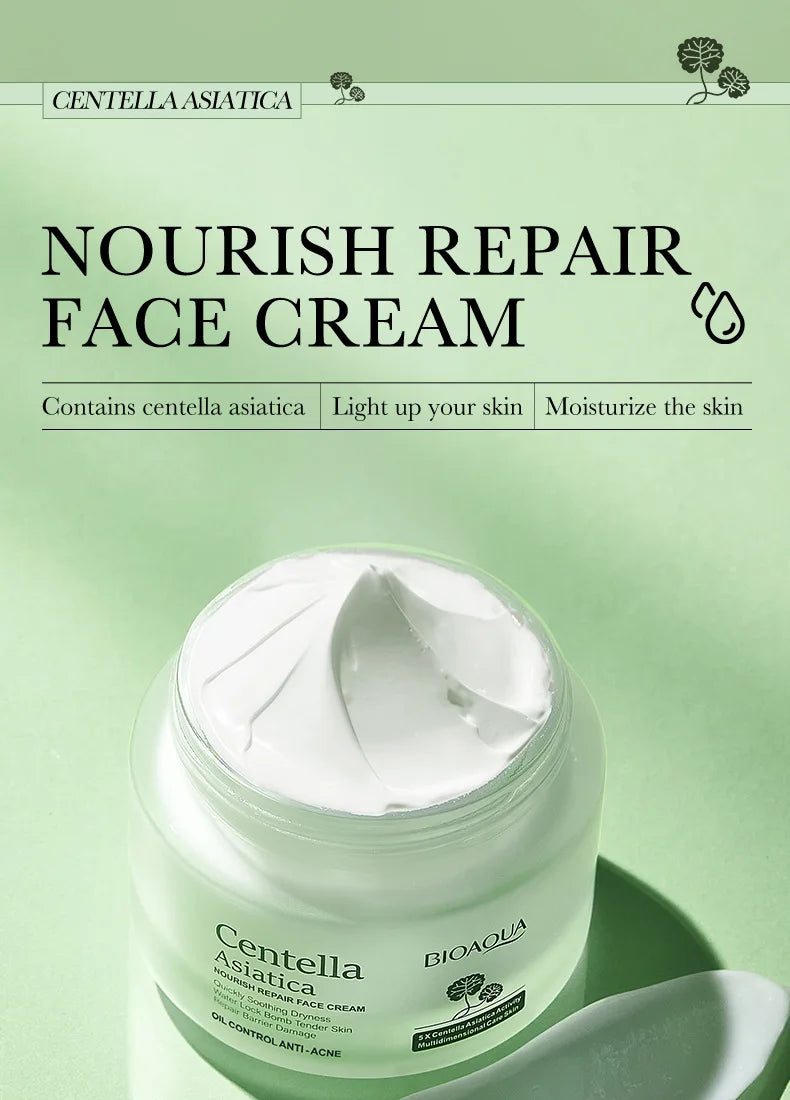 6pcs/set BIOAQUA Centella Skin Care Sets Moisturizing Anti-Aging Face Facial Cleanser Face Cream Serum Eye Cream Skin Care Kit