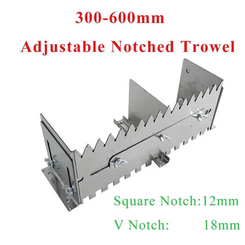 Adjustable V-Notch & Square Notch Adhesive Trowel 400-800mm