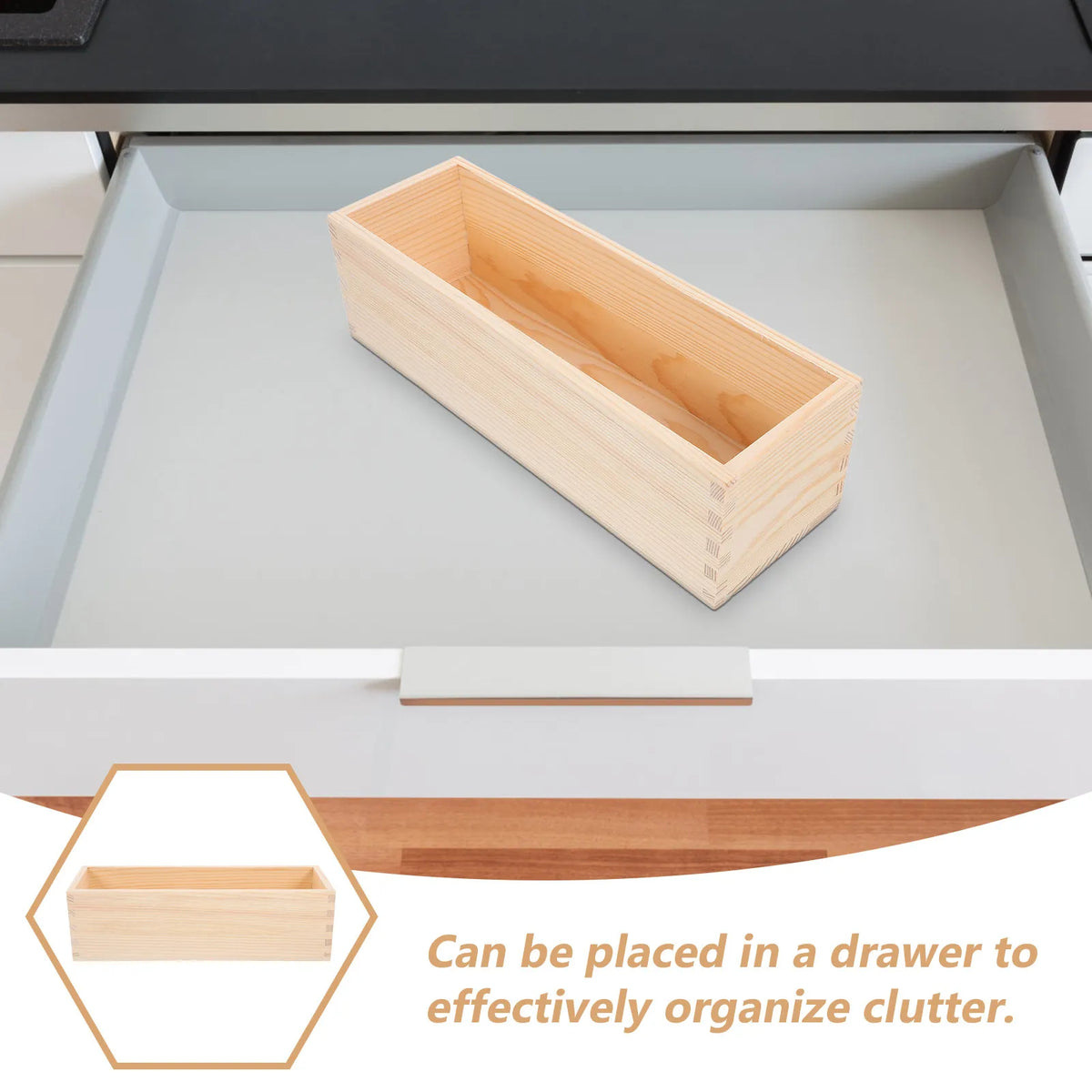 Multi-Compartment Drawer Organizer Box - Utensils and Jewelry Storage - photo 3