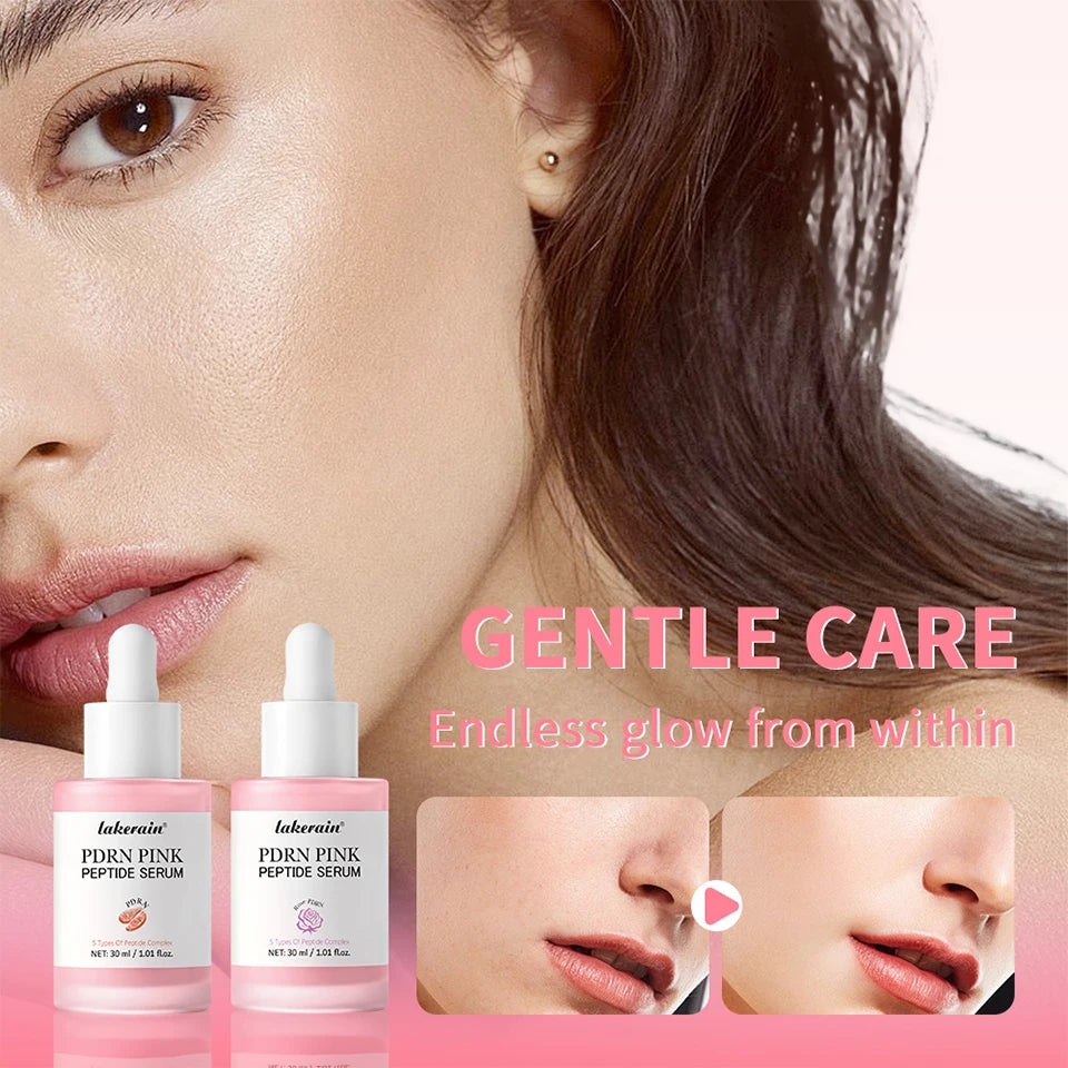Salmon DNA PDRN Pink Peptide Serum Pink Glow Serum Remove Skin Darkness Hydrating Moisturizing Firming Korean Skincare