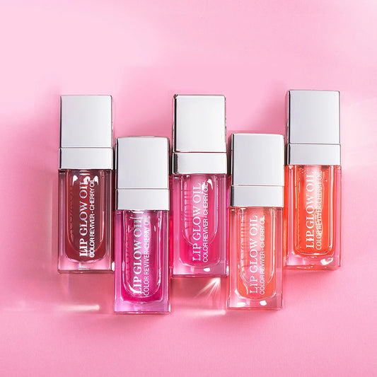 Cherry Seed Lip Oil - Hydrating Plumping Gloss with Tint