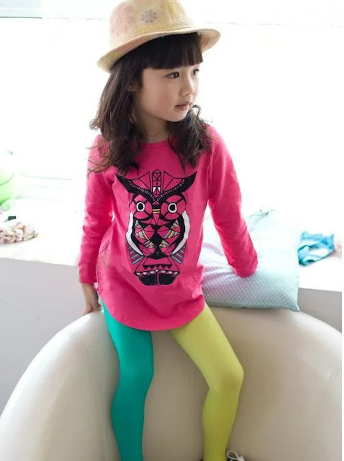 Candy Color Stretch Tights for Girls & Women — Soft Footed Dance Pantyhose