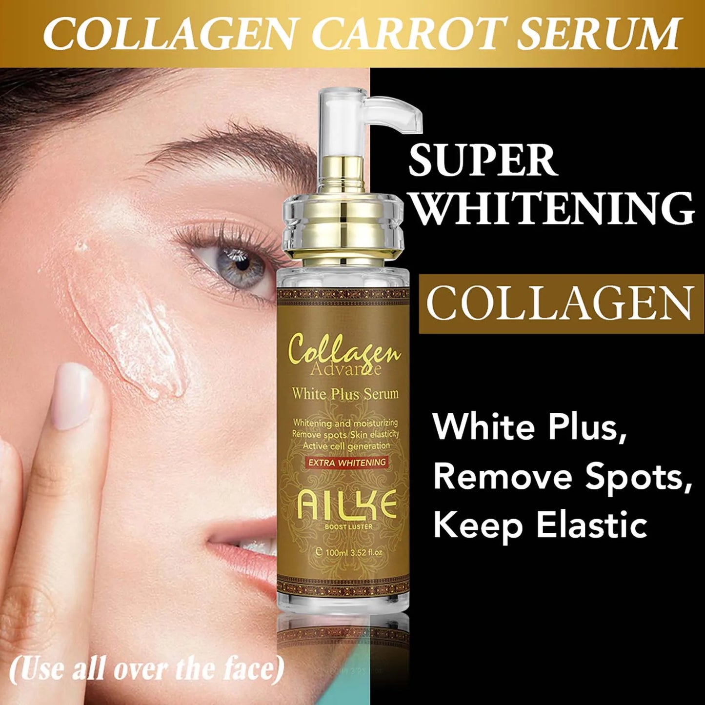 AILKE Collagen 5-in-1 Skin Care Set, Restore Skin Elasticity, Smooth Skin, Brighten, Even Skin Tone,For Face And Body Use Kit