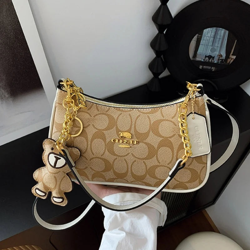 Women's Small Square Shoulder Bag - Retro Faux Leather Crossbody - photo 2