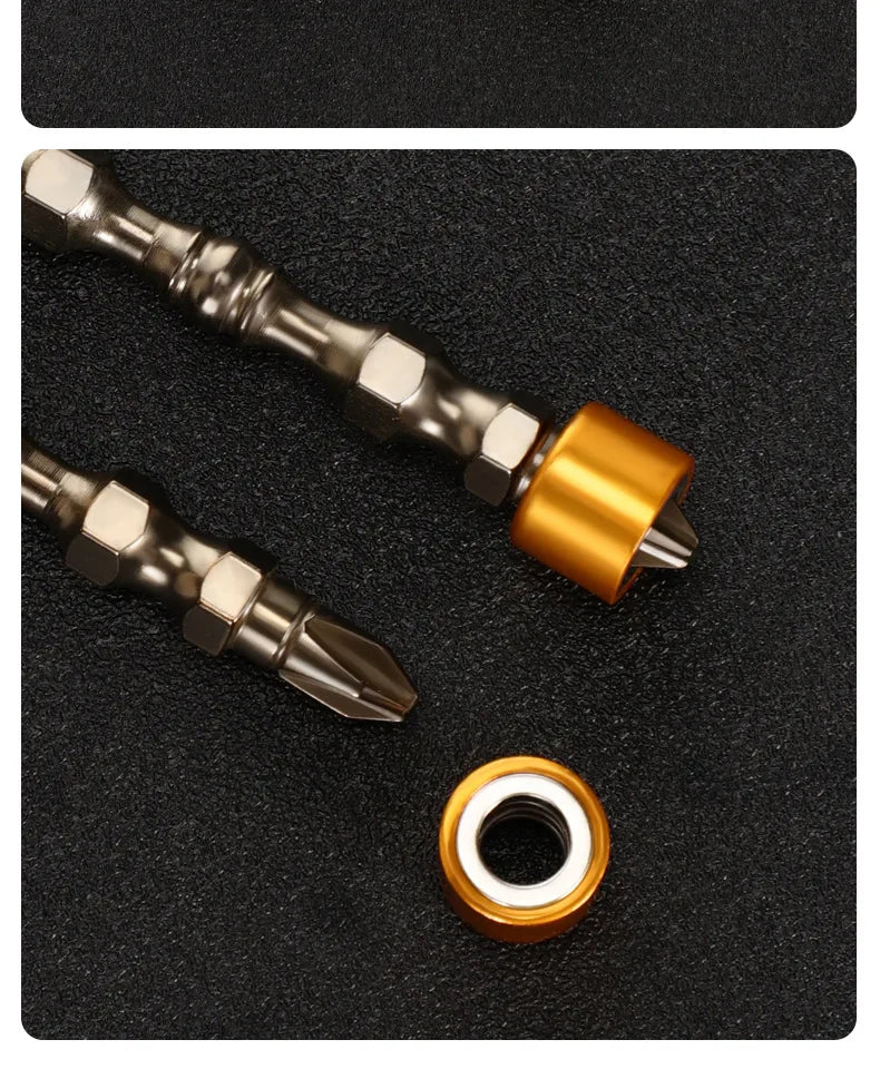 PH2 Hardness 65/110mm Screwdriver Bit Double Cross Head Hexagonal Handle Electric Screwdriver with Magnetic Ring Screwdriver Set