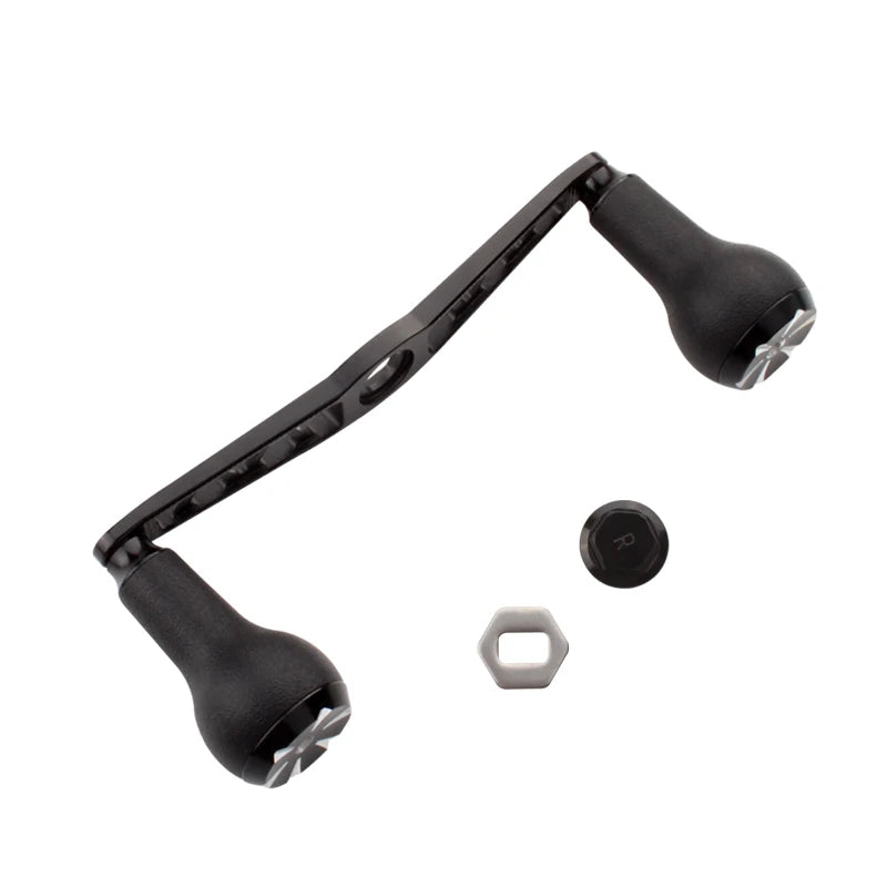 Kawa 1pc Fishing Reel Handle With TPE Knob For D/S/ABaitcasting Reel Hole Size 8*5/7*4mm Length 120mm Fishing DIY Reel Accessory
