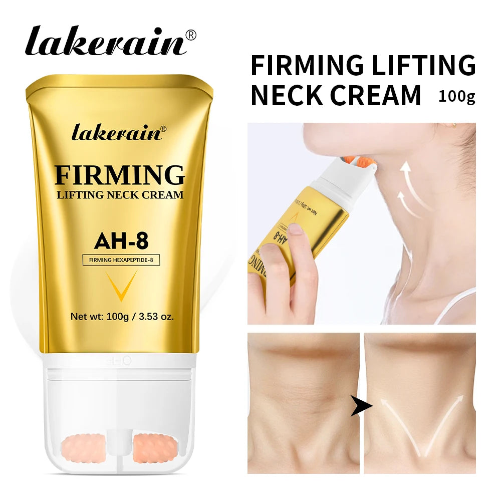 AH-8 Firming Non-Sticky Neck Cream deeply moisturizes, smoothes and refines the skin with a light texture neck cream.