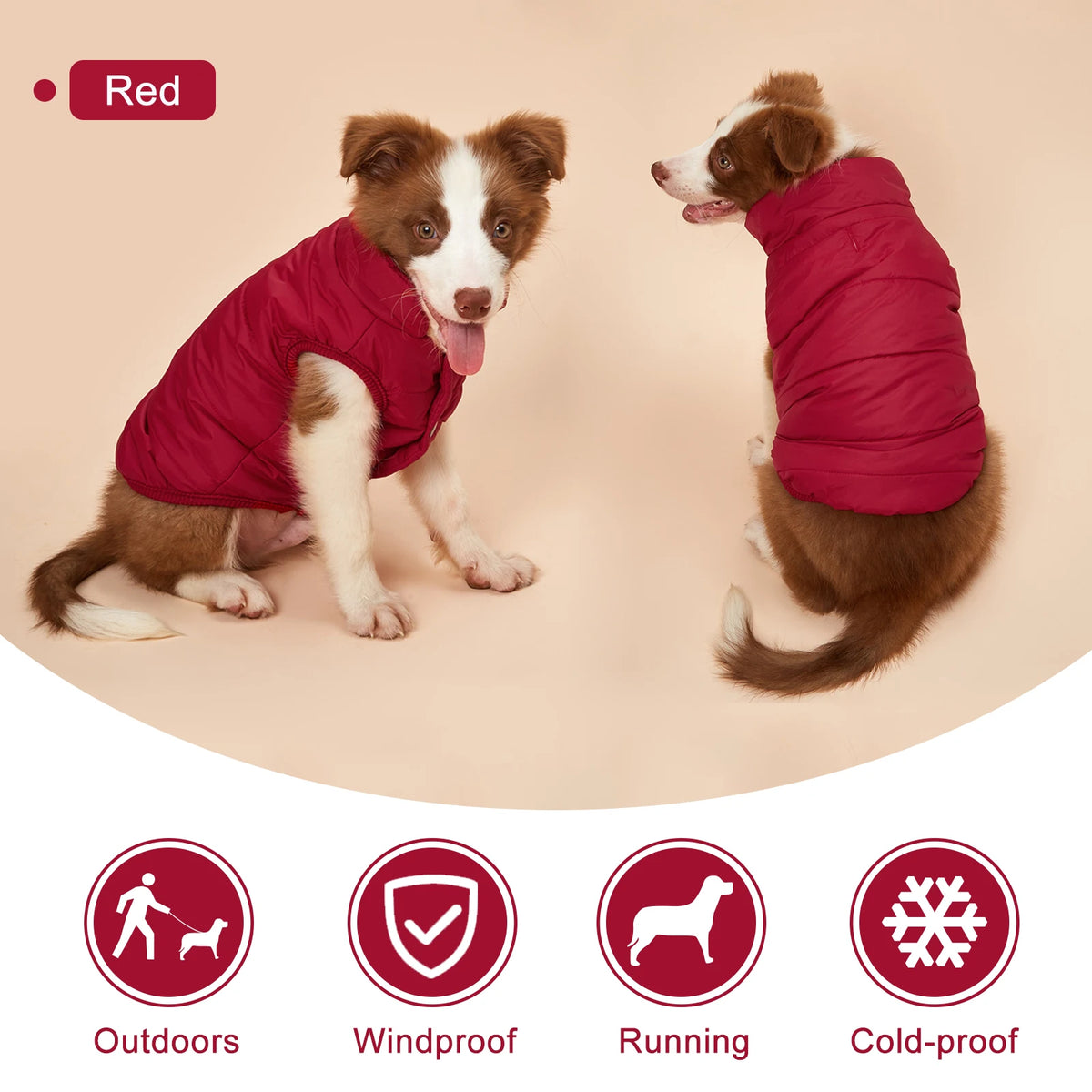 Winter Dog Coat - Warm Padded Jacket for Small & Large Dogs - photo 4