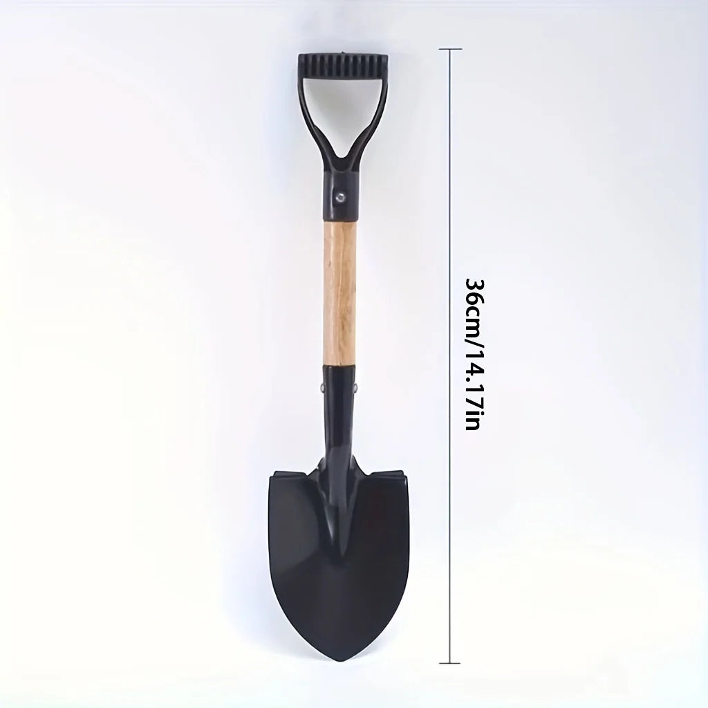 Manganese Steel Digging Shovel — Rustproof Garden Scoop for Camping & Beach