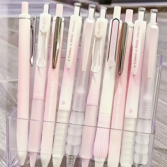 5-Pack Pink Blush Retractable Gel Pens, 0.5mm Fine Point