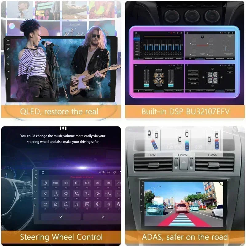Car Stereo with Apple CarPlay & Android Auto, Compatible with Mercedes-Benz C-Class W202 S202