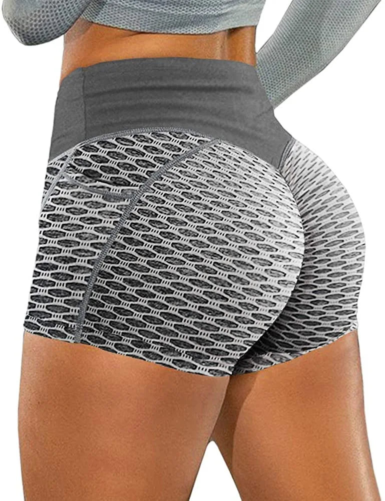 High Waist Hip Lifting Shorts Seamless Fitness Shorts High Elastic Hip Liftting Knitting Sports Running Fashion Hip Lifting Pant