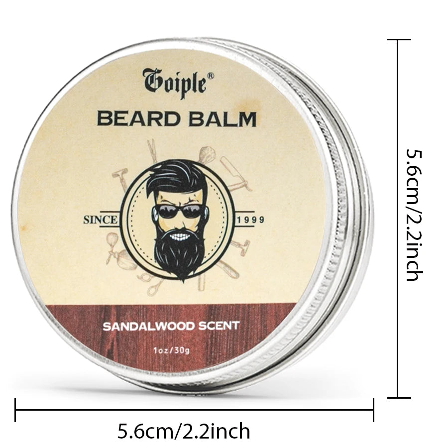 Natural Shea Butter Beard Balm for Men - 30g Moisturizing Styling Wax
